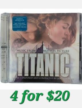 Titanic Motion Picture Soundtrack Celine Dion My Heart Will Go On CD Classic